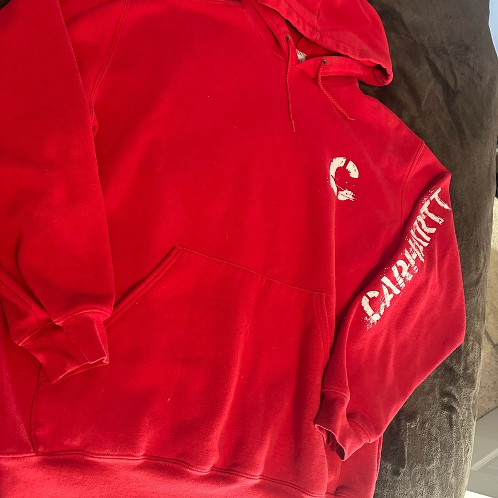 Carhartt Vibrant Red Pullover Hoodie